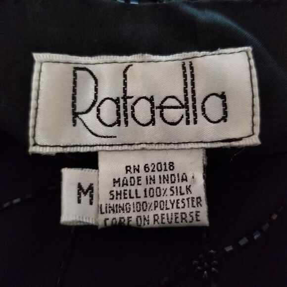 NWT...Rafaella 100% Silk Beaded Vest. Size M - Picture 2 of 8